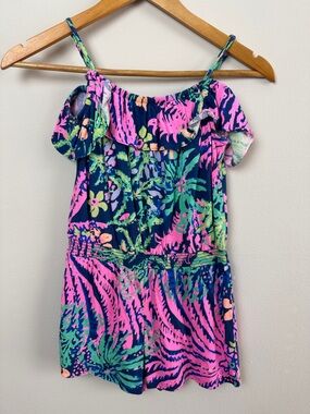 Lilly Pulitzer Girls Knit Romper. Size L 8/10.